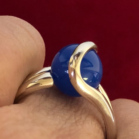 STERLING SILVER INTERCHANGEABLE MARBLE STONE RING - Picture 3 of 8